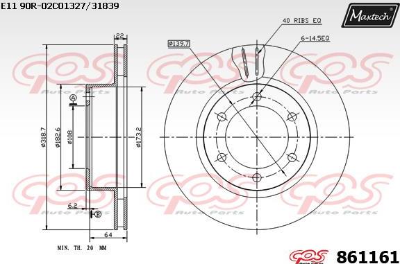 Maxtech 853107 - Kočioni disk www.molydon.hr