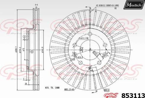 Maxtech 853113.0000 - Kočioni disk www.molydon.hr