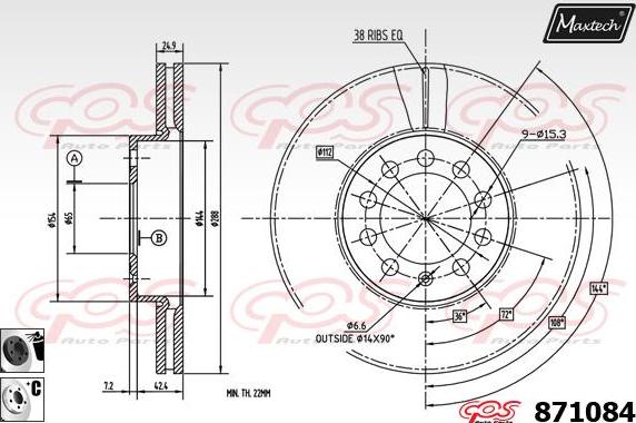 Maxtech 857092 - Kočioni disk www.molydon.hr