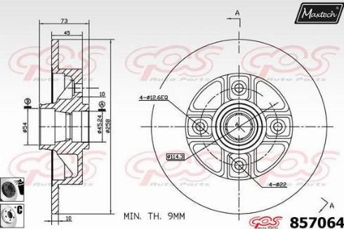 Maxtech 857064.6060 - Kočioni disk www.molydon.hr