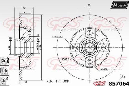 Maxtech 857064.6880 - Kočioni disk www.molydon.hr