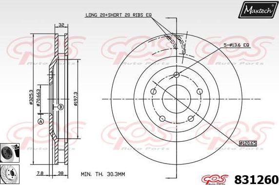 Maxtech 857061 - Kočioni disk www.molydon.hr