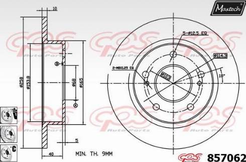 Maxtech 857062.6980 - Kočioni disk www.molydon.hr