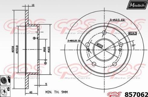 Maxtech 857062.6060 - Kočioni disk www.molydon.hr