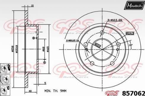 Maxtech 857062.6880 - Kočioni disk www.molydon.hr