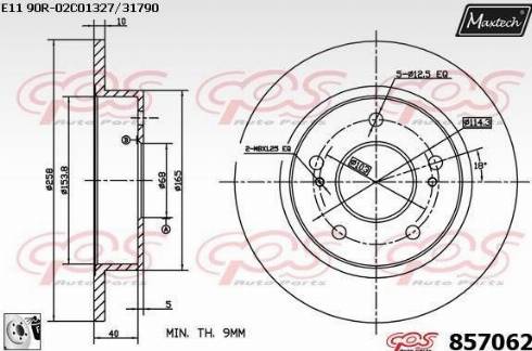 Maxtech 857062.0080 - Kočioni disk www.molydon.hr