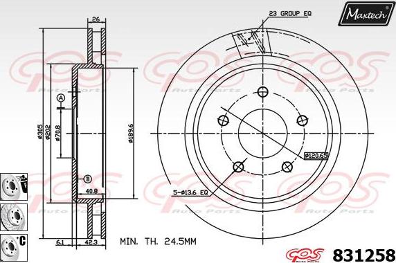 Maxtech 857004 - Kočioni disk www.molydon.hr