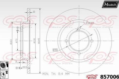 Maxtech 857006.6060 - Kočioni disk www.molydon.hr