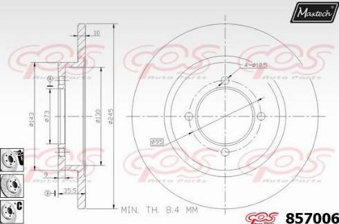 Maxtech 857006.6880 - Kočioni disk www.molydon.hr