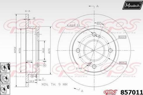 Maxtech 857011.6880 - Kočioni disk www.molydon.hr