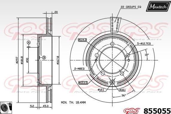 Maxtech 857085 - Kočioni disk www.molydon.hr