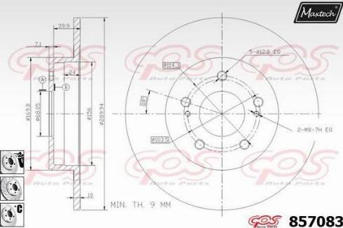 Maxtech 857083.6880 - Kočioni disk www.molydon.hr