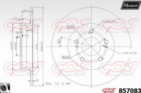 Maxtech 857083.0060 - Kočioni disk www.molydon.hr