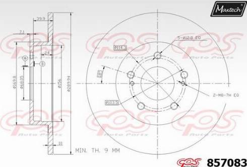 Maxtech 857083.0000 - Kočioni disk www.molydon.hr