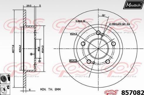 Maxtech 857082.6060 - Kočioni disk www.molydon.hr