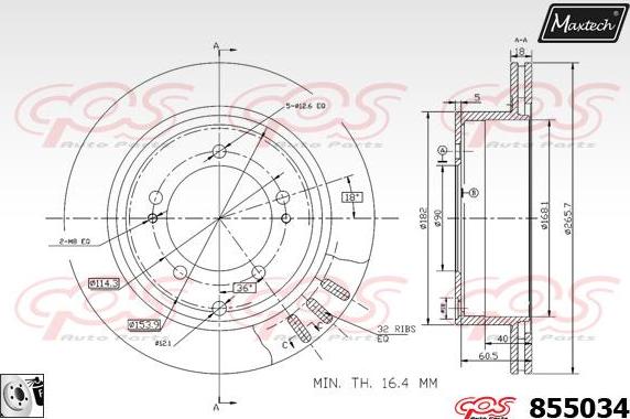 Maxtech 857082 - Kočioni disk www.molydon.hr