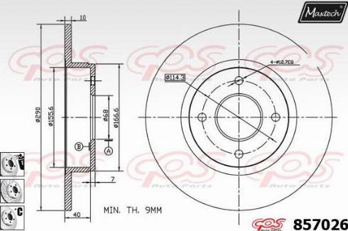 Maxtech 857026.6880 - Kočioni disk www.molydon.hr