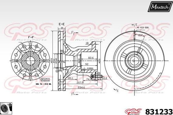 Maxtech 857026 - Kočioni disk www.molydon.hr