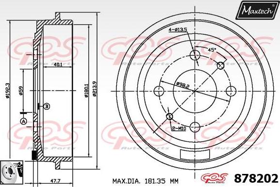 Maxtech 857021 - Kočioni disk www.molydon.hr