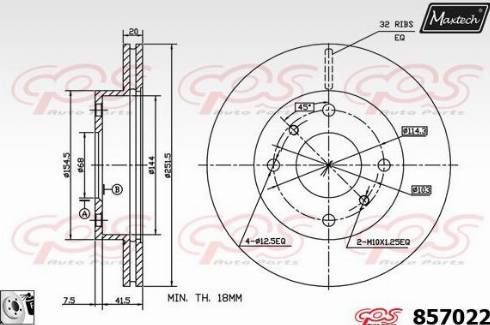 Maxtech 857022.0080 - Kočioni disk www.molydon.hr