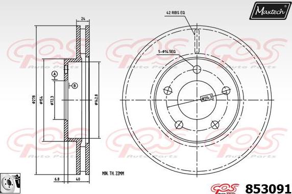 Maxtech 857078 - Kočioni disk www.molydon.hr