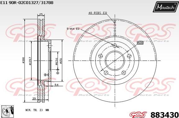 Maxtech 857073 - Kočioni disk www.molydon.hr