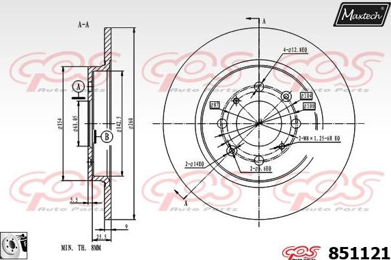 Maxtech 857072 - Kočioni disk www.molydon.hr