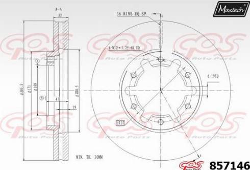 Maxtech 857146.0000 - Kočioni disk www.molydon.hr