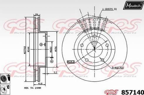 Maxtech 857140.6060 - Kočioni disk www.molydon.hr