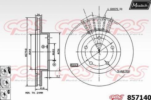 Maxtech 857140.6880 - Kočioni disk www.molydon.hr