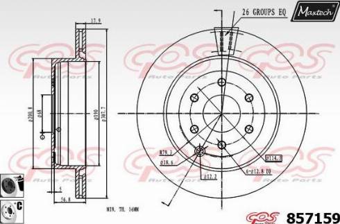 Maxtech 857159.6060 - Kočioni disk www.molydon.hr