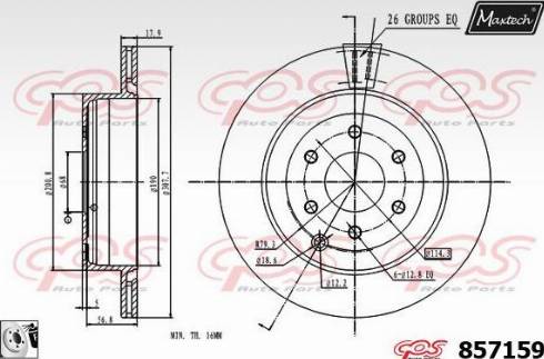 Maxtech 857159.0080 - Kočioni disk www.molydon.hr