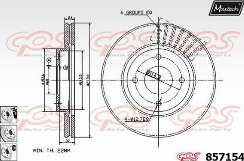 Maxtech 857154.6880 - Kočioni disk www.molydon.hr