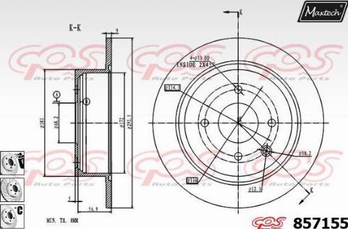 Maxtech 857155.6980 - Kočioni disk www.molydon.hr