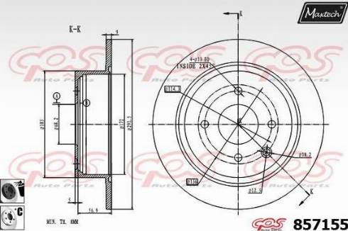 Maxtech 857155.6060 - Kočioni disk www.molydon.hr