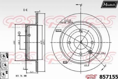 Maxtech 857155.6880 - Kočioni disk www.molydon.hr