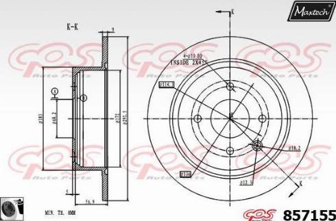 Maxtech 857155.0060 - Kočioni disk www.molydon.hr