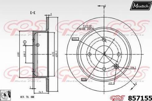 Maxtech 857155.0080 - Kočioni disk www.molydon.hr