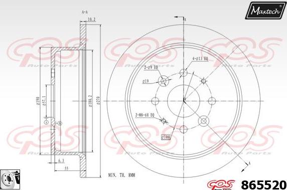 Maxtech 857155 - Kočioni disk www.molydon.hr