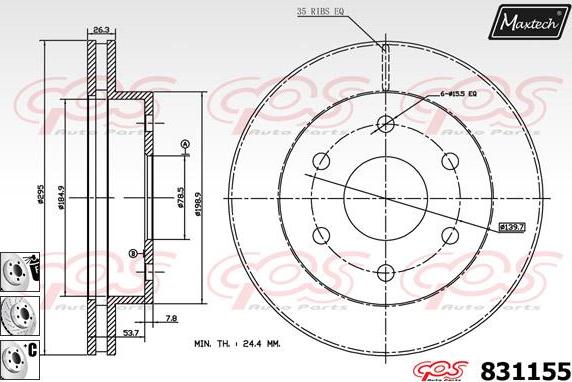 Maxtech 857151 - Kočioni disk www.molydon.hr