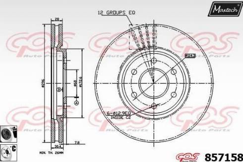 Maxtech 857158.6060 - Kočioni disk www.molydon.hr