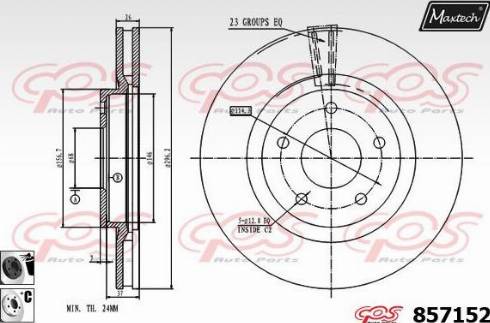 Maxtech 857152.6060 - Kočioni disk www.molydon.hr