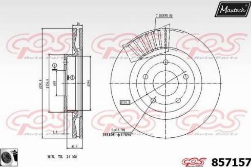 Maxtech 857157.0060 - Kočioni disk www.molydon.hr