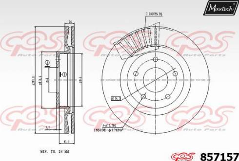 Maxtech 857157.0000 - Kočioni disk www.molydon.hr