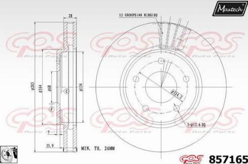 Maxtech 857165.0080 - Kočioni disk www.molydon.hr