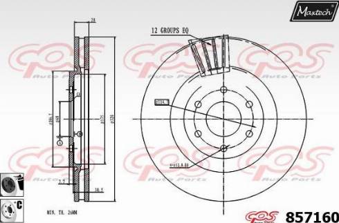 Maxtech 857160.6060 - Kočioni disk www.molydon.hr