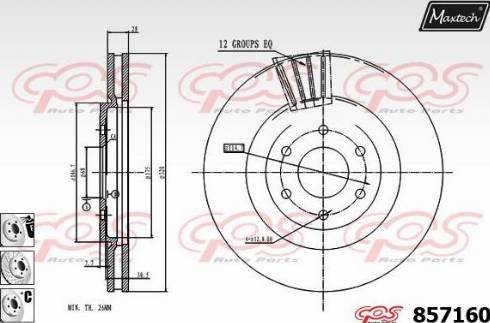 Maxtech 857160.6980 - Kočioni disk www.molydon.hr