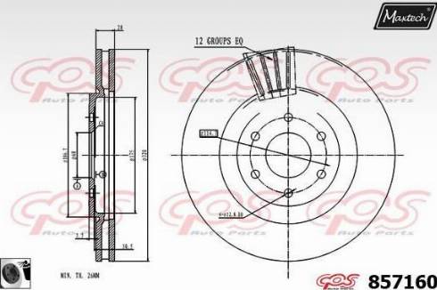 Maxtech 857160.0060 - Kočioni disk www.molydon.hr