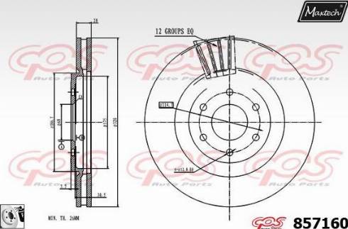 Maxtech 857160.0080 - Kočioni disk www.molydon.hr