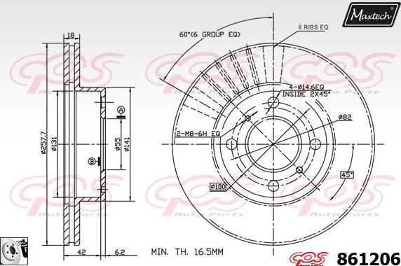 Maxtech 857162 - Kočioni disk www.molydon.hr